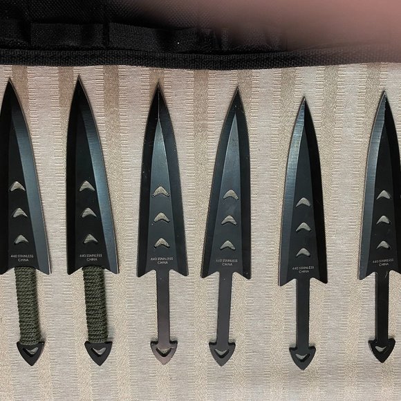 NINJA TACTICAL KNIVES WITH LEG SHEATH KIT 440 STAINLESS STEEL - Picture 3 of 4